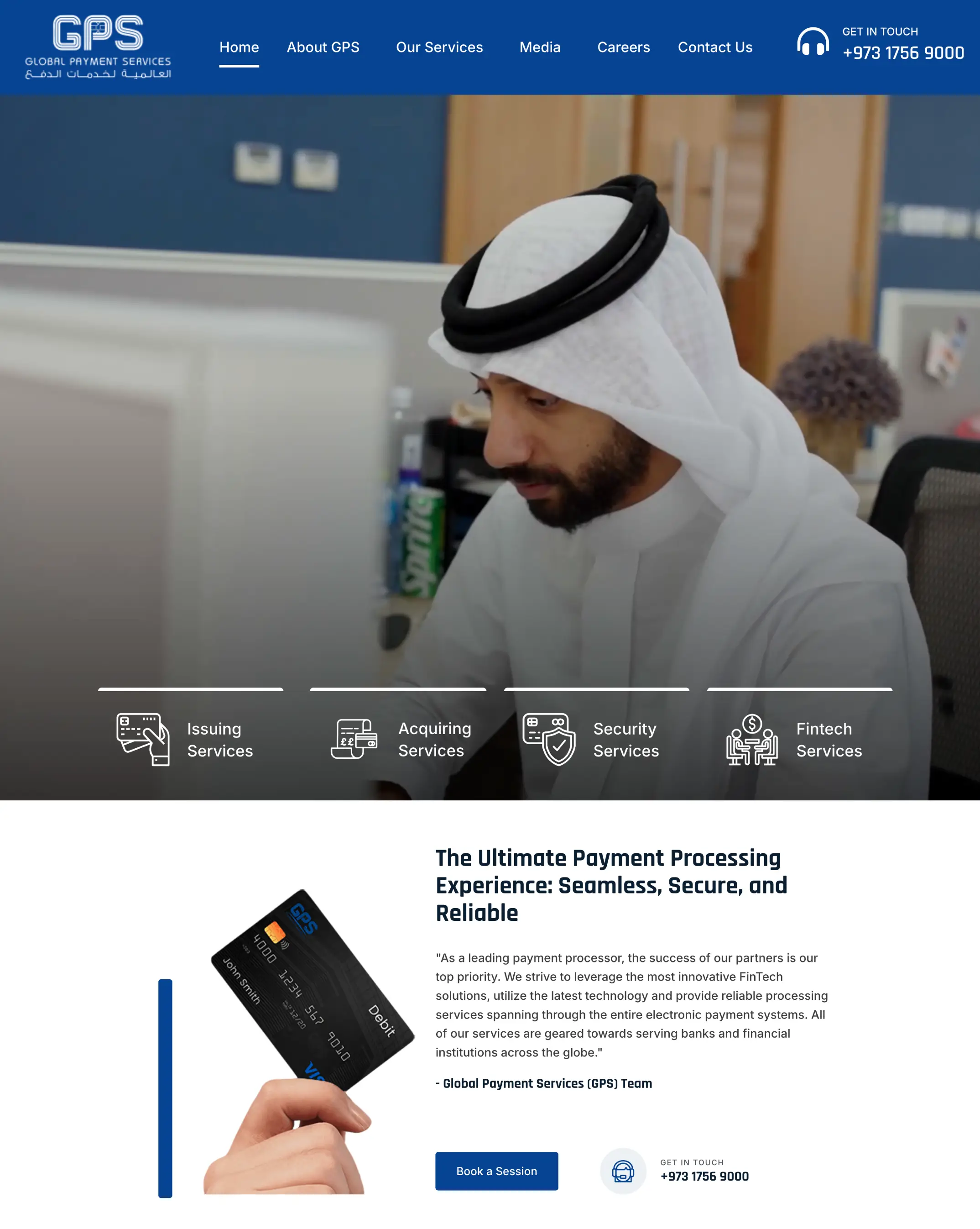 Global Payment Services website project